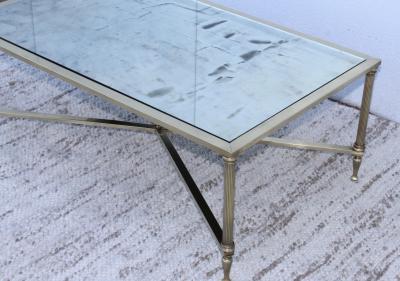 1950s Modern French Brass Coffee Table