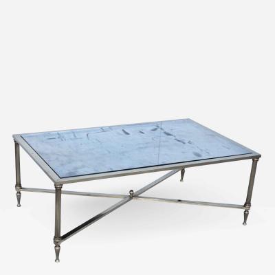 1950s Modern French Brass Coffee Table