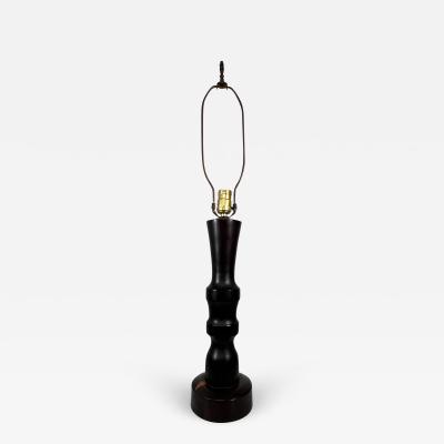 1950s Modern Sculptural Spindle Table Lamp in Exotic Cocobolo Wood