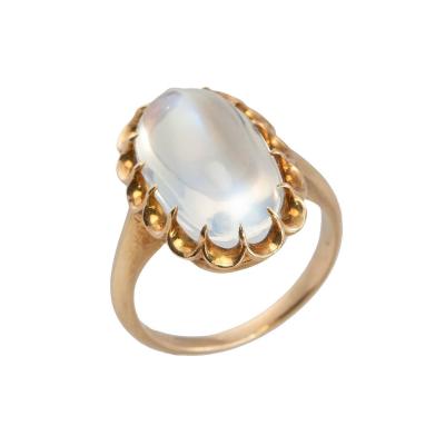 1950s Moonstone Gold Ring