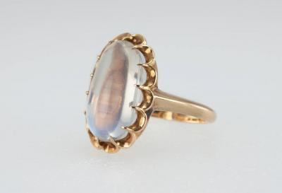 1950s Moonstone Gold Ring
