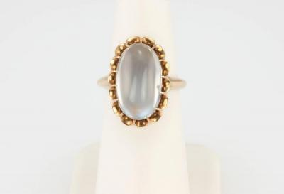 1950s Moonstone Gold Ring