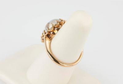 1950s Moonstone Gold Ring