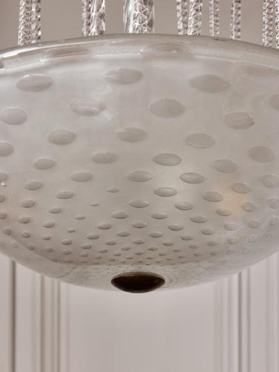1950s Murano Glass Fountain Style Chandelier with Twisted
