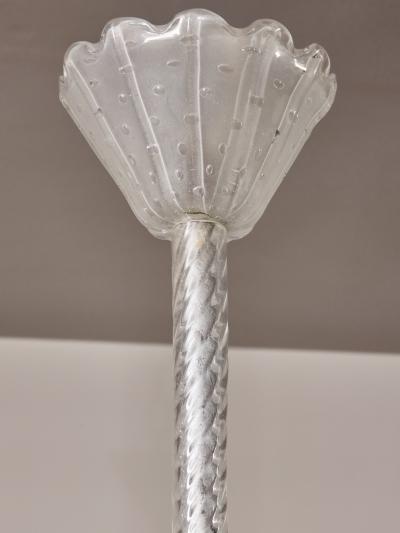 1950s Murano Glass Fountain Style Chandelier with Twisted