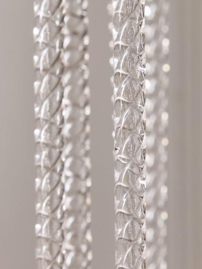 1950s Murano Glass Fountain Style Chandelier with Twisted