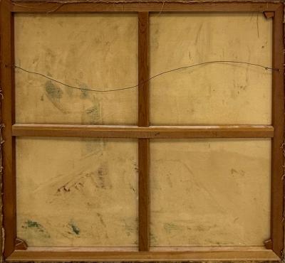 1950s Overscale Abstract Impressionist Nude Oil Painting on Canvas