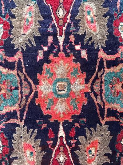 1950s Persian Hand Woven Tribal Hamadan Wool Runner 84 by 4 1 75 
