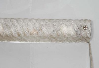 1950s Rope Twist Glass Vanity Light