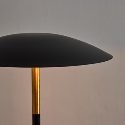 1950s Scandinavian Modern Brass Metal Table Lamp
