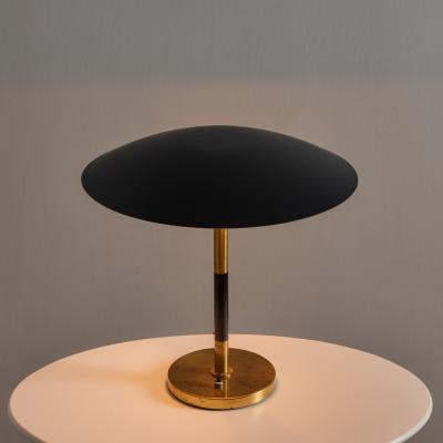 1950s Scandinavian Modern Brass Metal Table Lamp