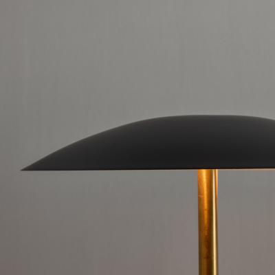1950s Scandinavian Modern Brass Metal Table Lamp