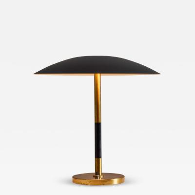 1950s Scandinavian Modern Brass Metal Table Lamp