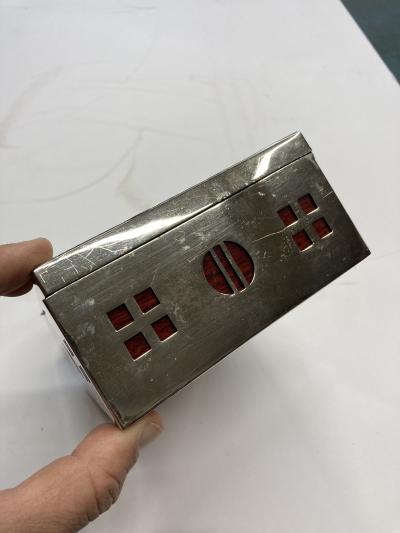 1950s Silver plate Hunting decorative boxe