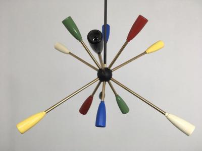 1950s Sputnik Pendant Chandelier Lamp in Different Colors