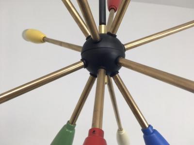 1950s Sputnik Pendant Chandelier Lamp in Different Colors