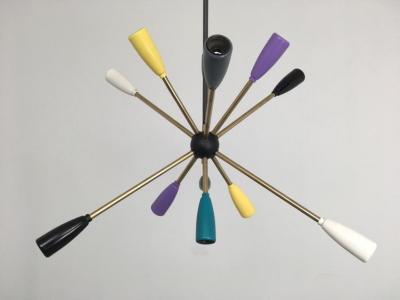 1950s Sputnik Pendant Chandelier Lamp in Different Colors