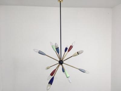 1950s Sputnik Pendant Chandelier Lamp in Different Colors