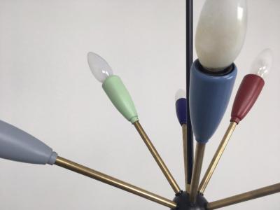 1950s Sputnik Pendant Chandelier Lamp in Different Colors