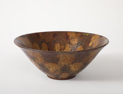 1950s Studio Made Mottled Pottery Bowl