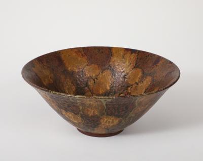 1950s Studio Made Mottled Pottery Bowl