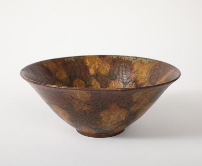 1950s Studio Made Mottled Pottery Bowl
