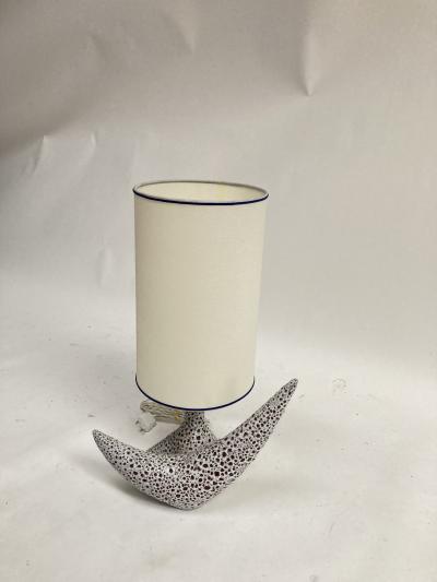 1950s Vallauris Ceramic lamp signed