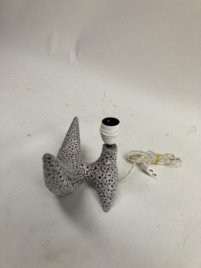1950s Vallauris Ceramic lamp signed