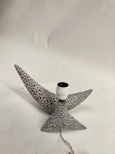 1950s Vallauris Ceramic lamp signed