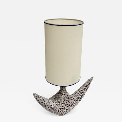 1950s Vallauris Ceramic lamp signed