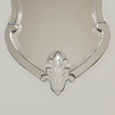 1950s Venetian shaped wall mirror