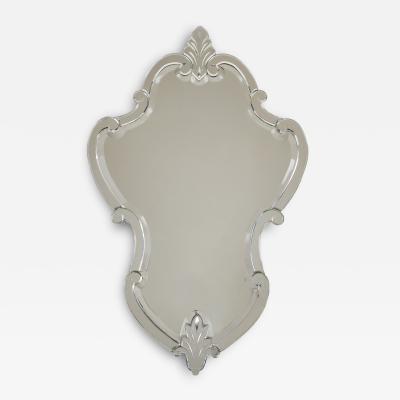 1950s Venetian shaped wall mirror