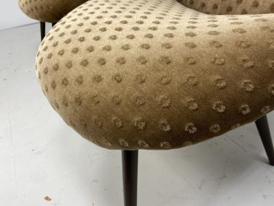 1950s Vintage Tan Chairs a Pair