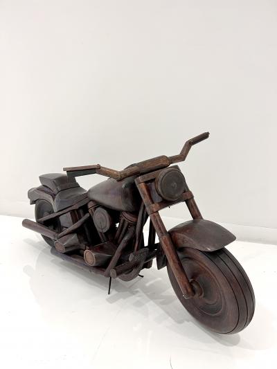 1950s Wood Motorcycle Model