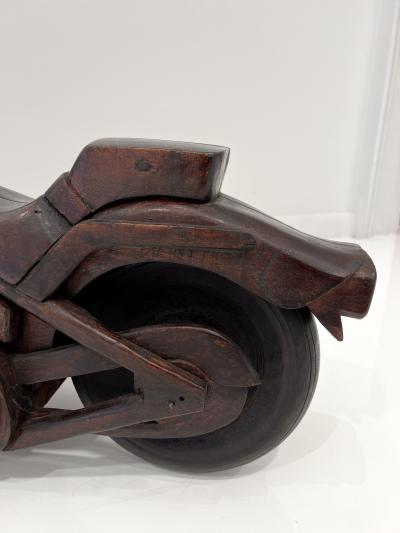 1950s Wood Motorcycle Model