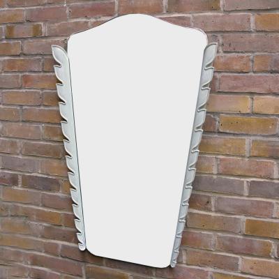 1950s carved wood Mirror