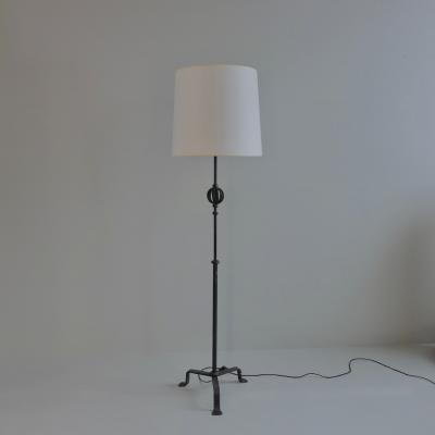 1950s iron standard lamp France