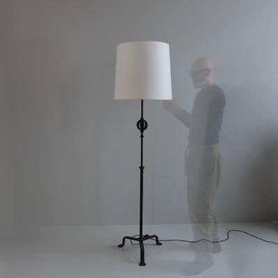 1950s iron standard lamp France
