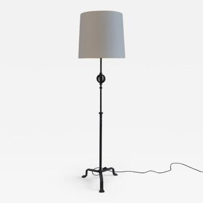 1950s iron standard lamp France