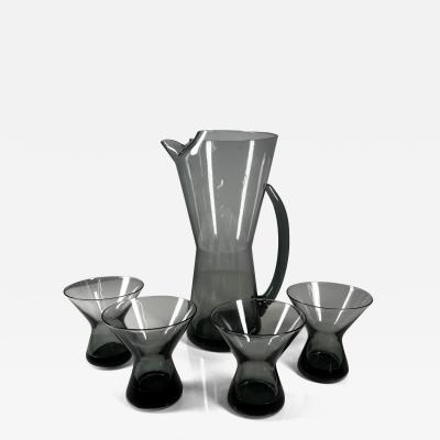 West Virginia Glass Fish Cocktail Pitcher Set