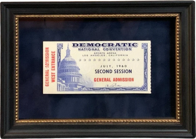 1960 Democratic National Convention Floor Ticket Second Session