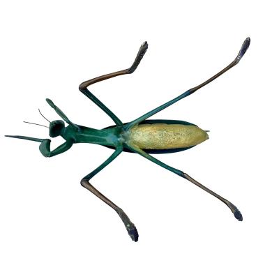 1960 s Japanese Cold Painted Bronze Praying Mantis Sculpture