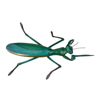 1960 s Japanese Cold Painted Bronze Praying Mantis Sculpture