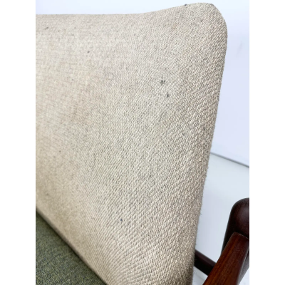 1960 s Sculpted Danish Teak Sofa