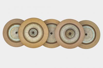 1960S DANISH CERAMIC SCONCES