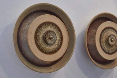 1960S DANISH CERAMIC SCONCES