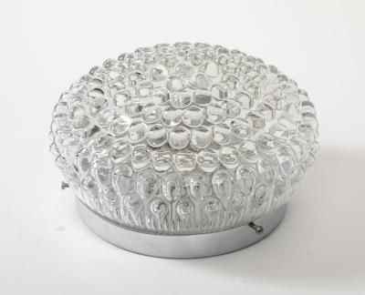 1960s Bubble Glass Sconce Ceiling Flush Mount Fixture