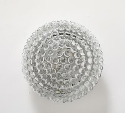 1960s Bubble Glass Sconce Ceiling Flush Mount Fixture
