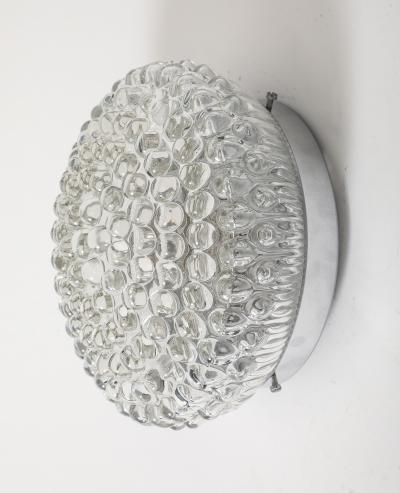 1960s Bubble Glass Sconce Ceiling Flush Mount Fixture