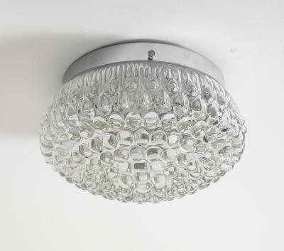 1960s Bubble Glass Sconce Ceiling Flush Mount Fixture